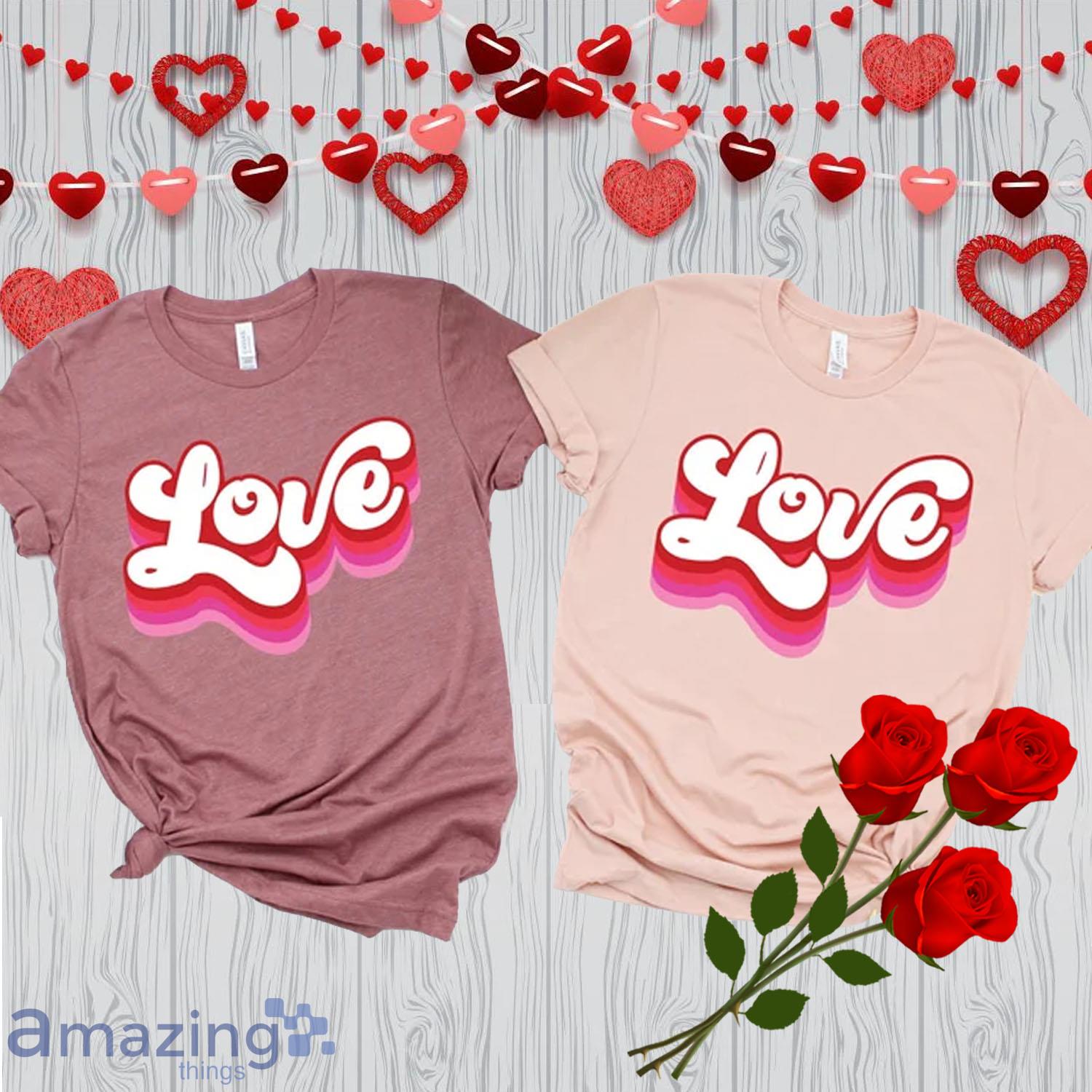Retro Love Valentine Couple Shirt - Retro Love Valentine Couple Shirt