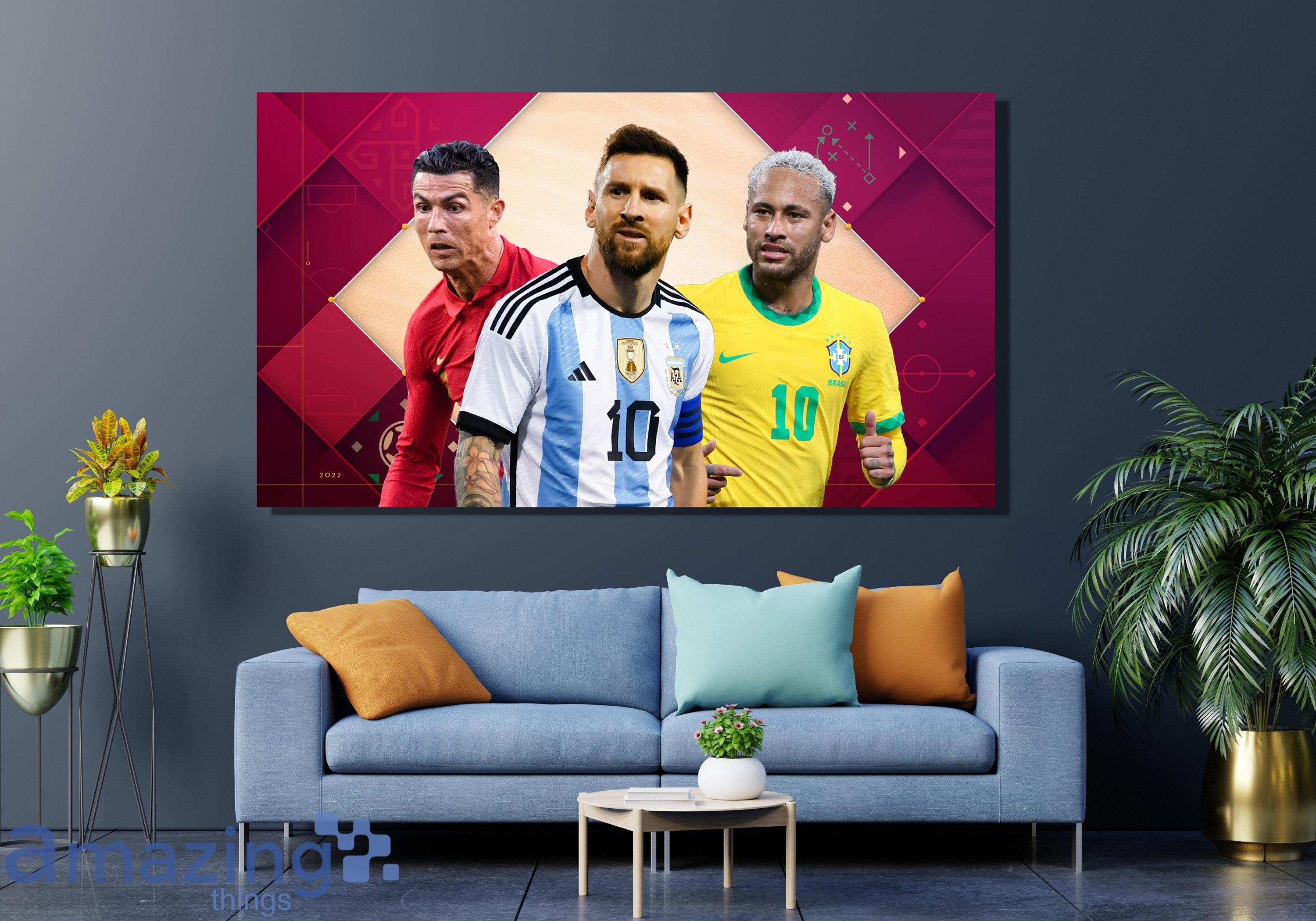 Lionel Messi Ronaldo Neymar Painting Lionel Messi Ronaldo 