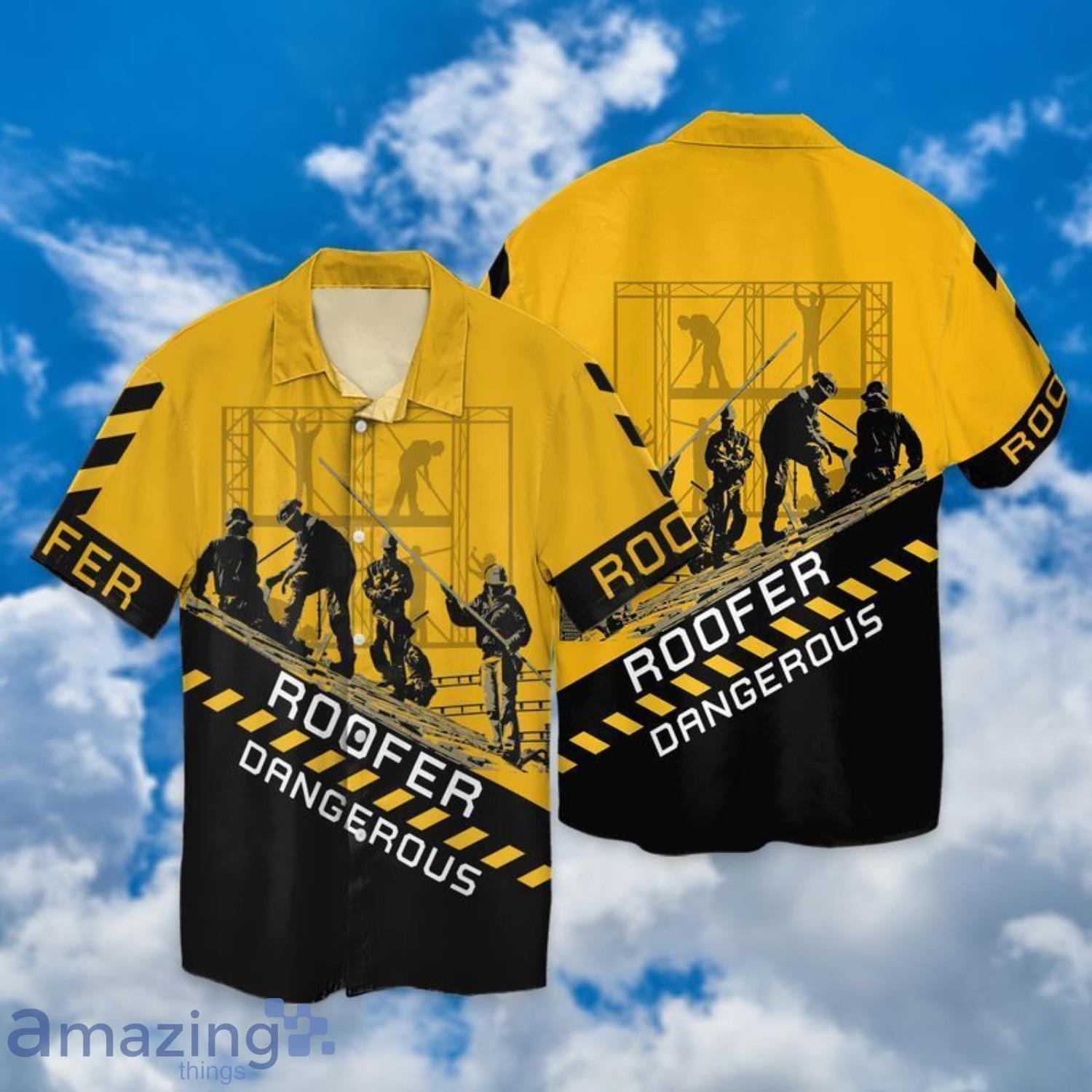 Roofer Dangerous Short Sleeves Hawaiian Shirt Product Photo 1