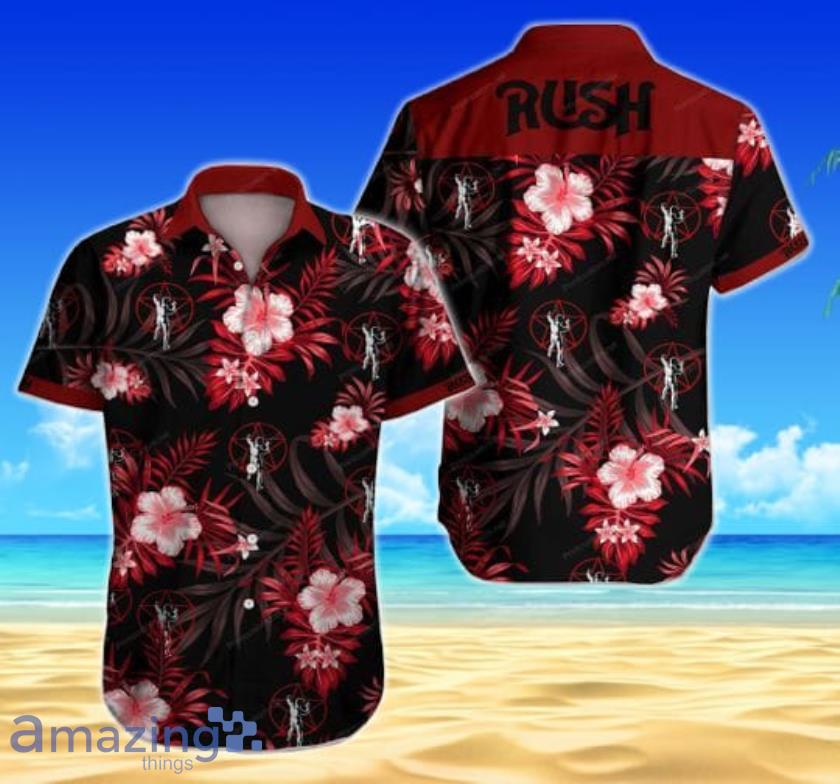 Rush Music Band Short Sleeves Hawaiian Shirt Product Photo 1 Rush Music Band Short Sleeves Hawaiian Shirt Product Photo 1