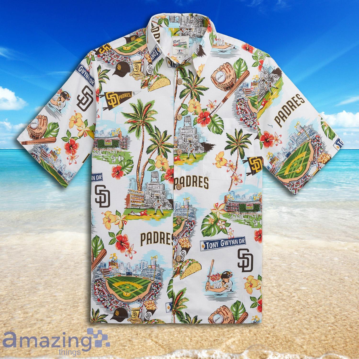 San Diego Padres Baseball Sport Team Hawaiian Shirt Product Photo 1