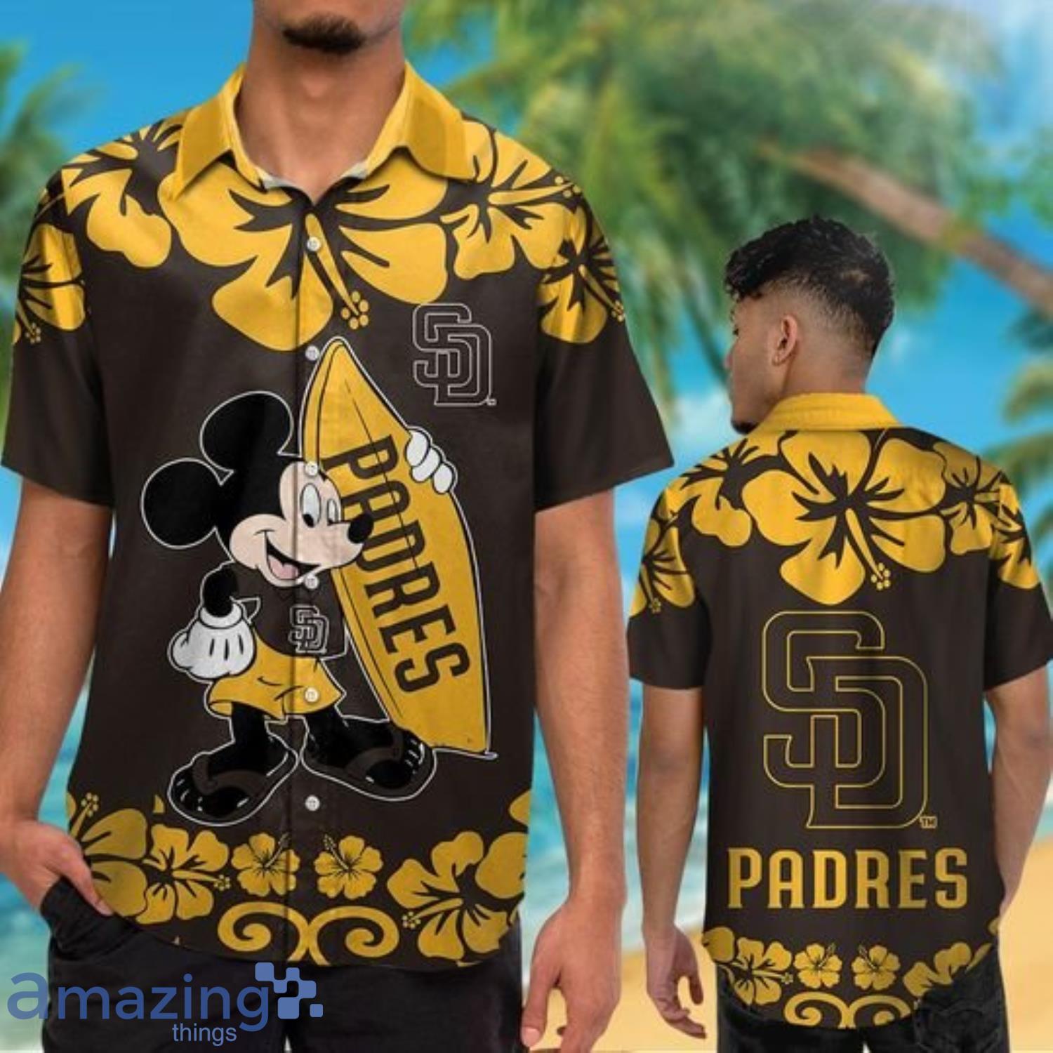 Baseball Mickey Team San Diego Padres Youth T-Shirt 