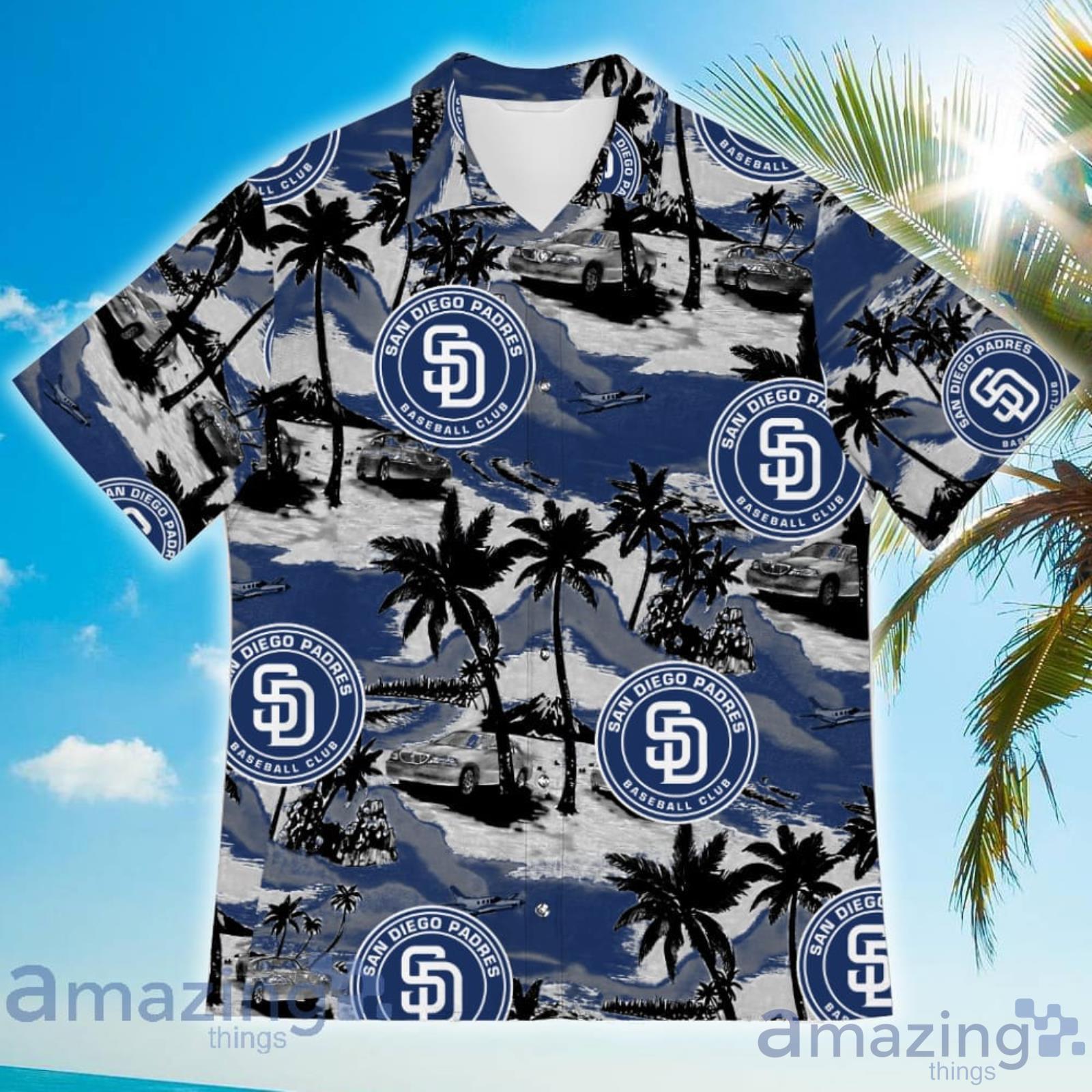 Padres Hawaiian Shirt San Diego Padres Coconut Trees Hawaiian