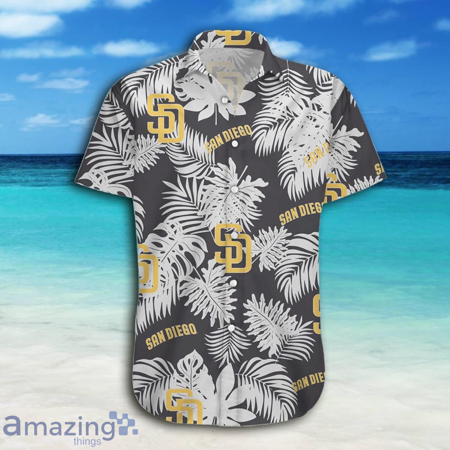 MLB San Diego Padres Tropical Leaves Summer Beach Hawaiian Shirt And Short  - The Clothes You'll Ever Need