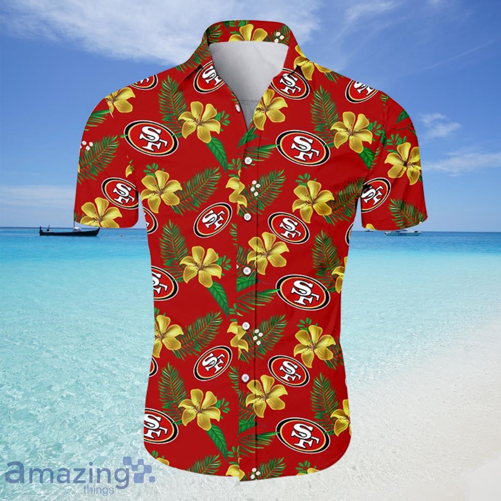 San Francisco 49ers Tropical Hibiscus Pattern Trending Summer