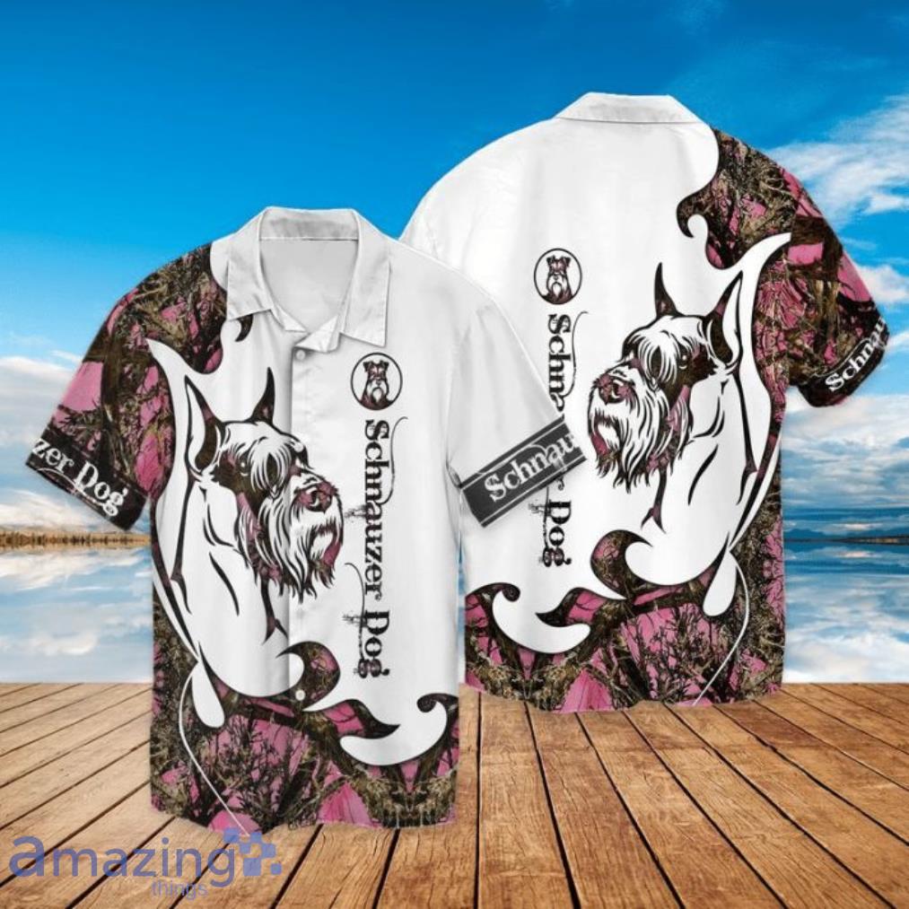 Schnauzer Dog Tattoos Schnauzer Short Sleeves Hawaiian Shirt Product Photo 1