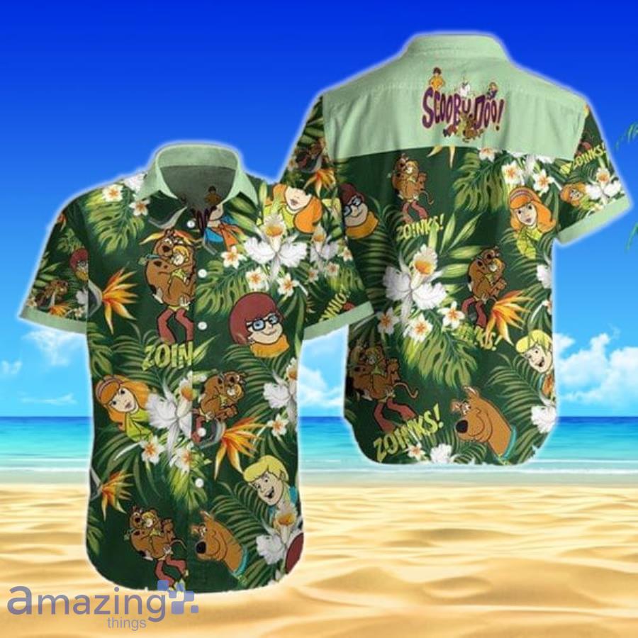 Scooby Doo Zoinks Short Sleeves Hawaiian Shirt Product Photo 1