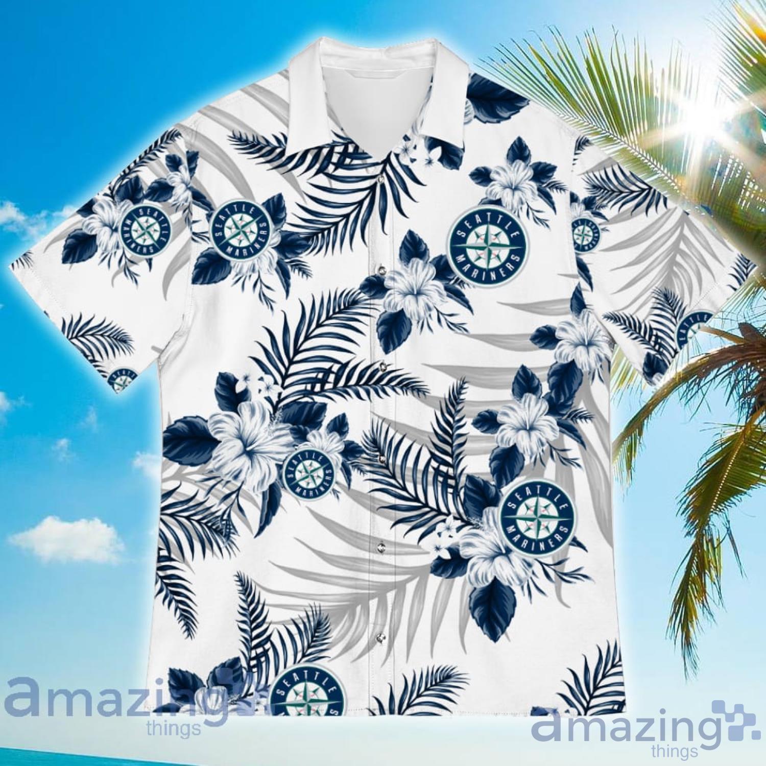 Seattle Mariners MLB Hawaiian Shirt Tropical Flower Pattern