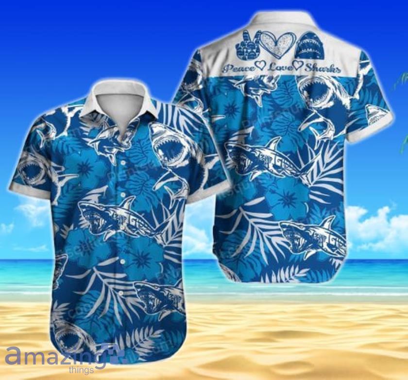 Shark Lovers Short Sleeves Hawaiian Shirt Product Photo 1
