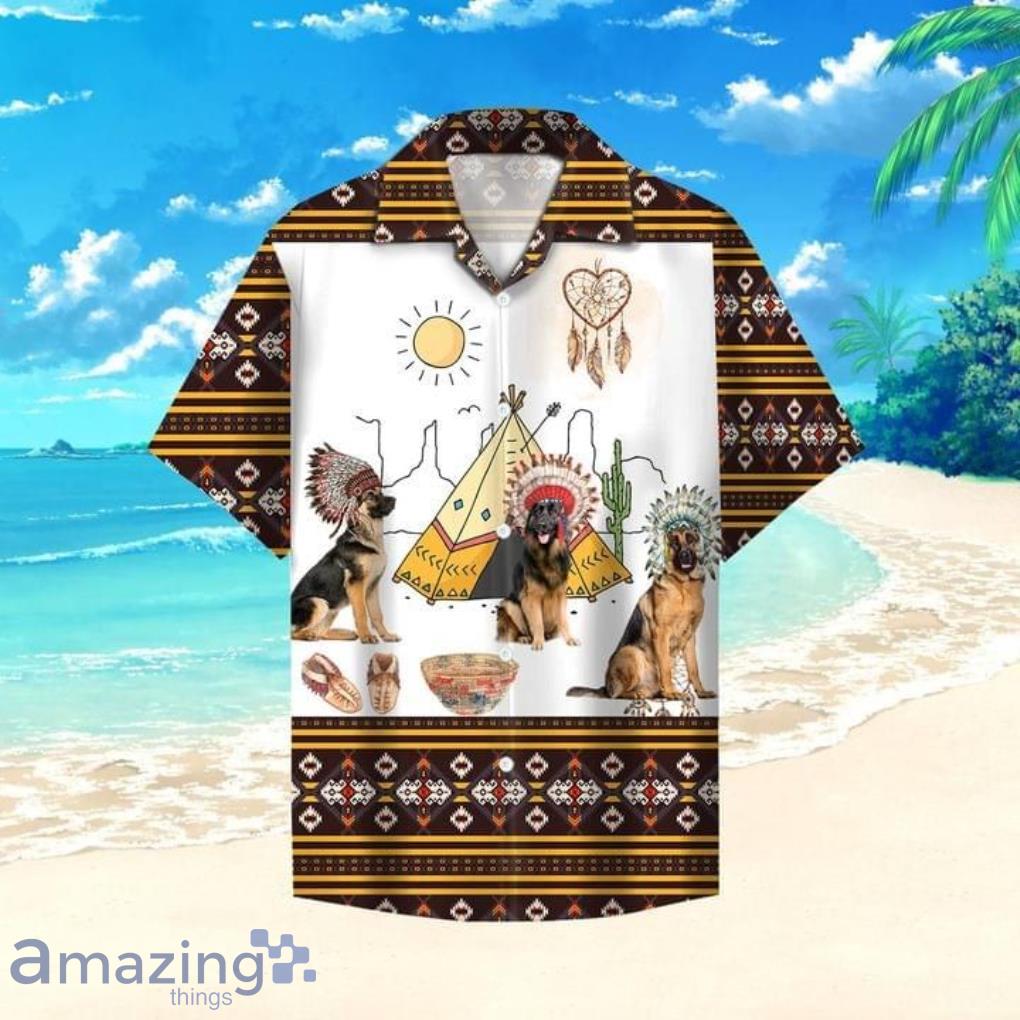 Shepherd Dogs Short Sleeves Hawaiian Shirt Product Photo 1
