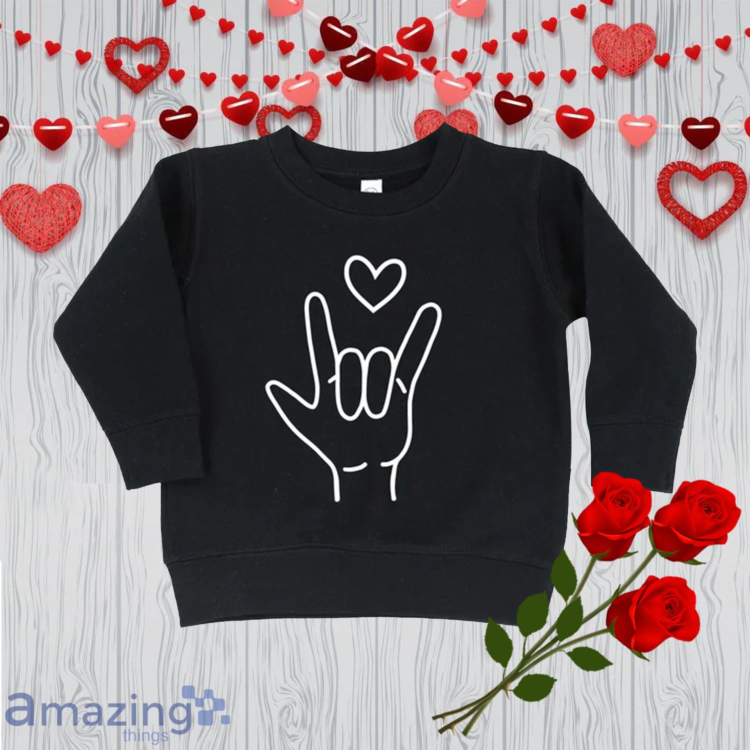 Sign Language I Love You Valentine Day's Shirt For Boy image Sign Language - I Love You Valentine Day's Shirt For Boy - Sign Language - I Love You Valentine Day's Shirt For Boy