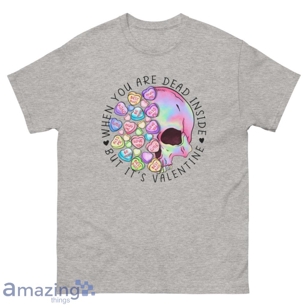 Skeleton Gothic Goth Valentines Day's Couple Shirt - 500 Men’s Classic Tee Gildan