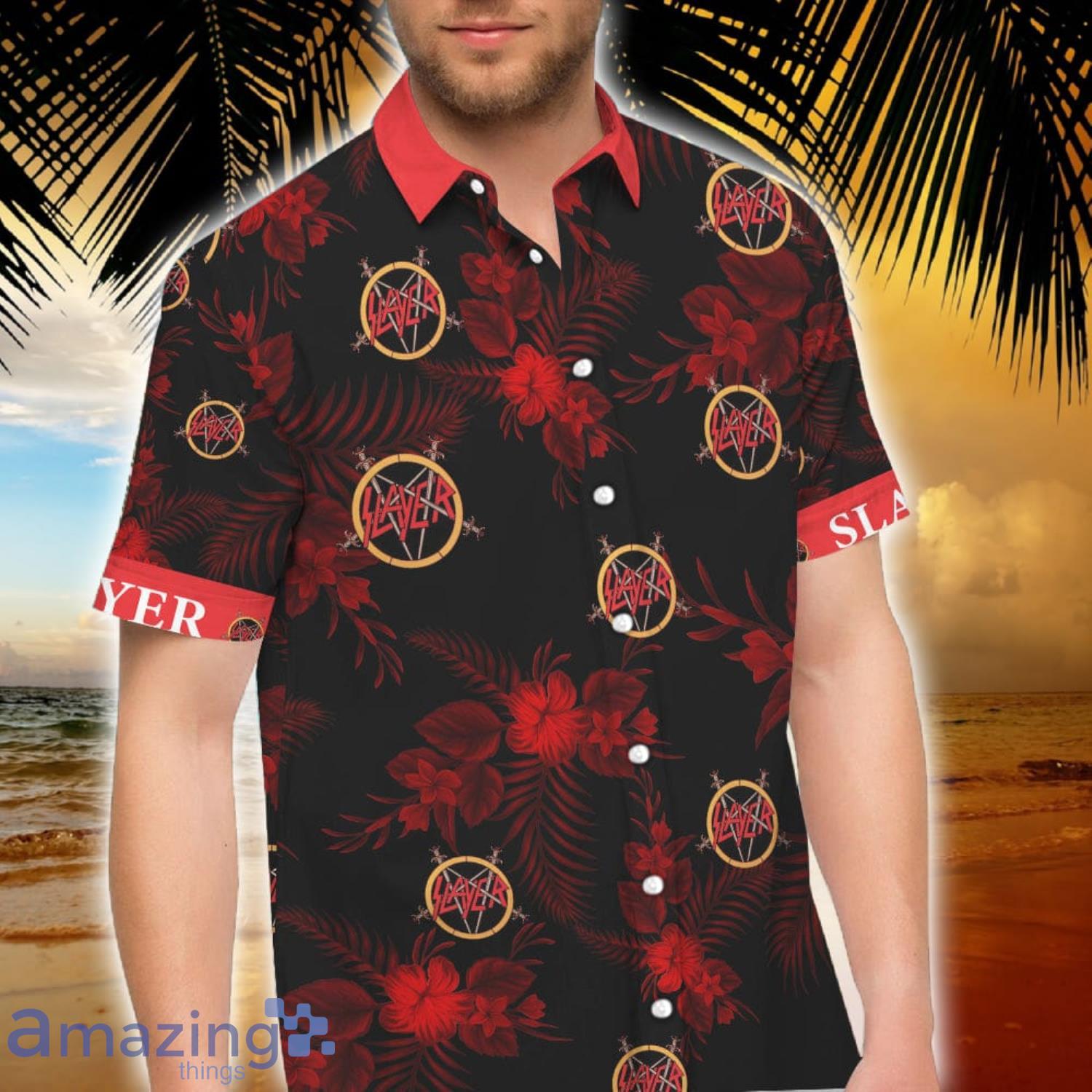 Black and best sale red hawaiian shirt