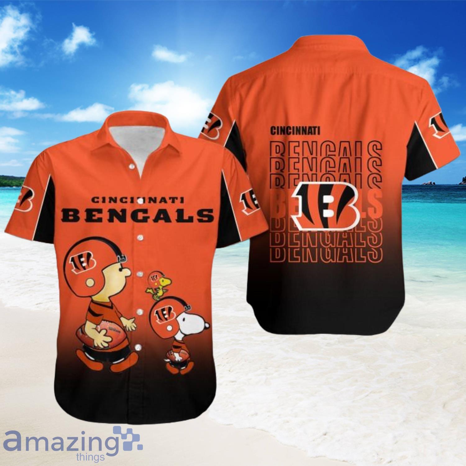 Snoopy Cincinnati Bengals American Football Team Summer Hawaiian