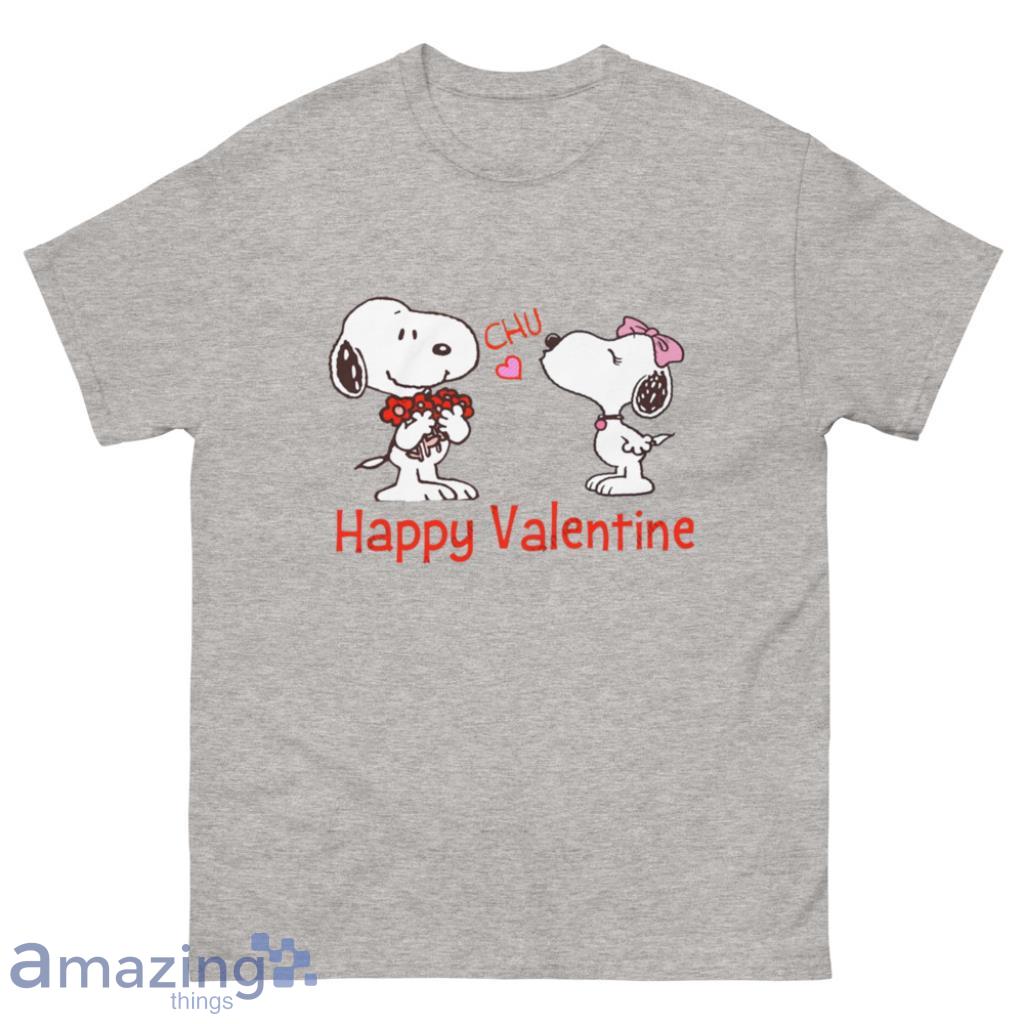Snoopy Happy Valentine Day's Coupe Shirt - 500 Men’s Classic Tee Gildan