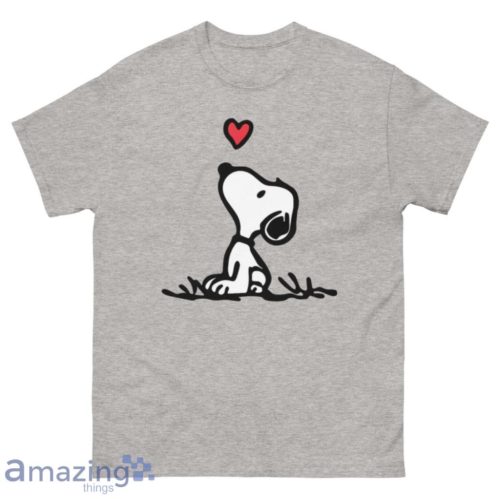 Snoopy Heart Valentine's Day Shirt - 500 Men’s Classic Tee Gildan