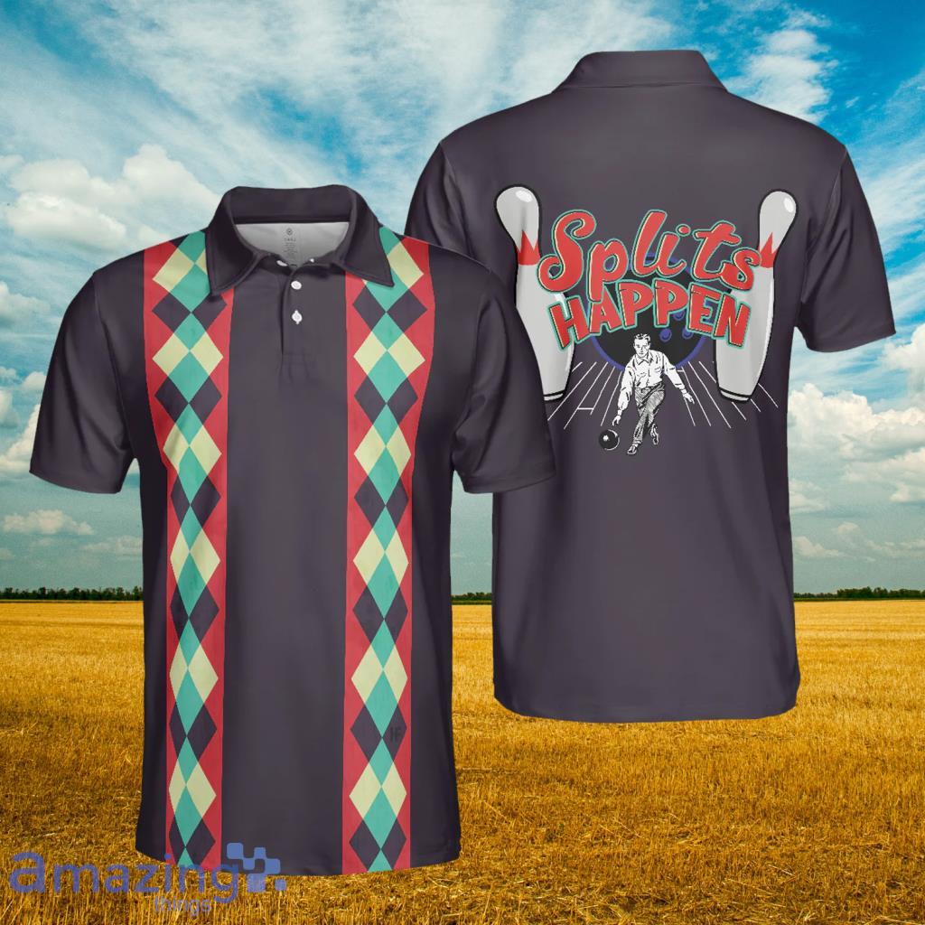 Splits Happen Bowling Polo Shirt - Splits Happen Bowling Polo Shirt