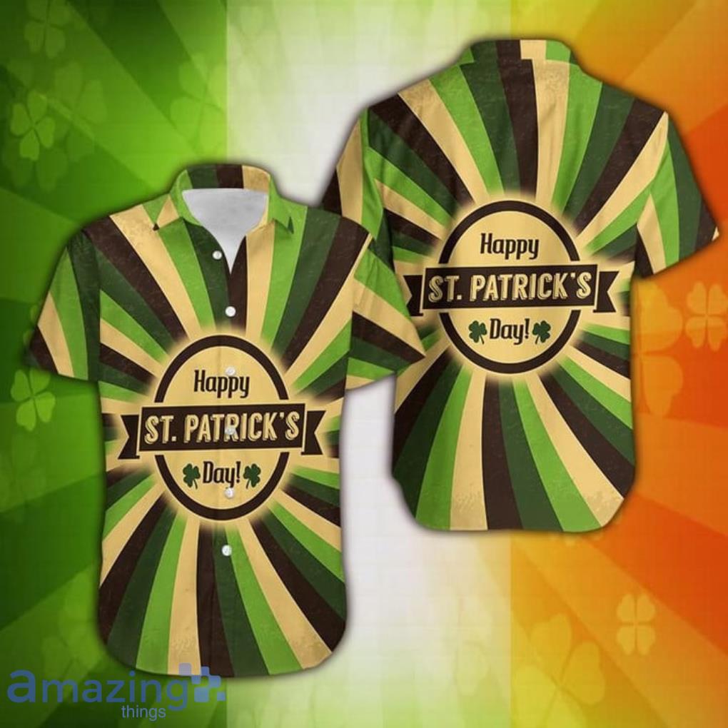 St Patrick's Day Irish Vintage Hawaiian Shirt Product Photo 1