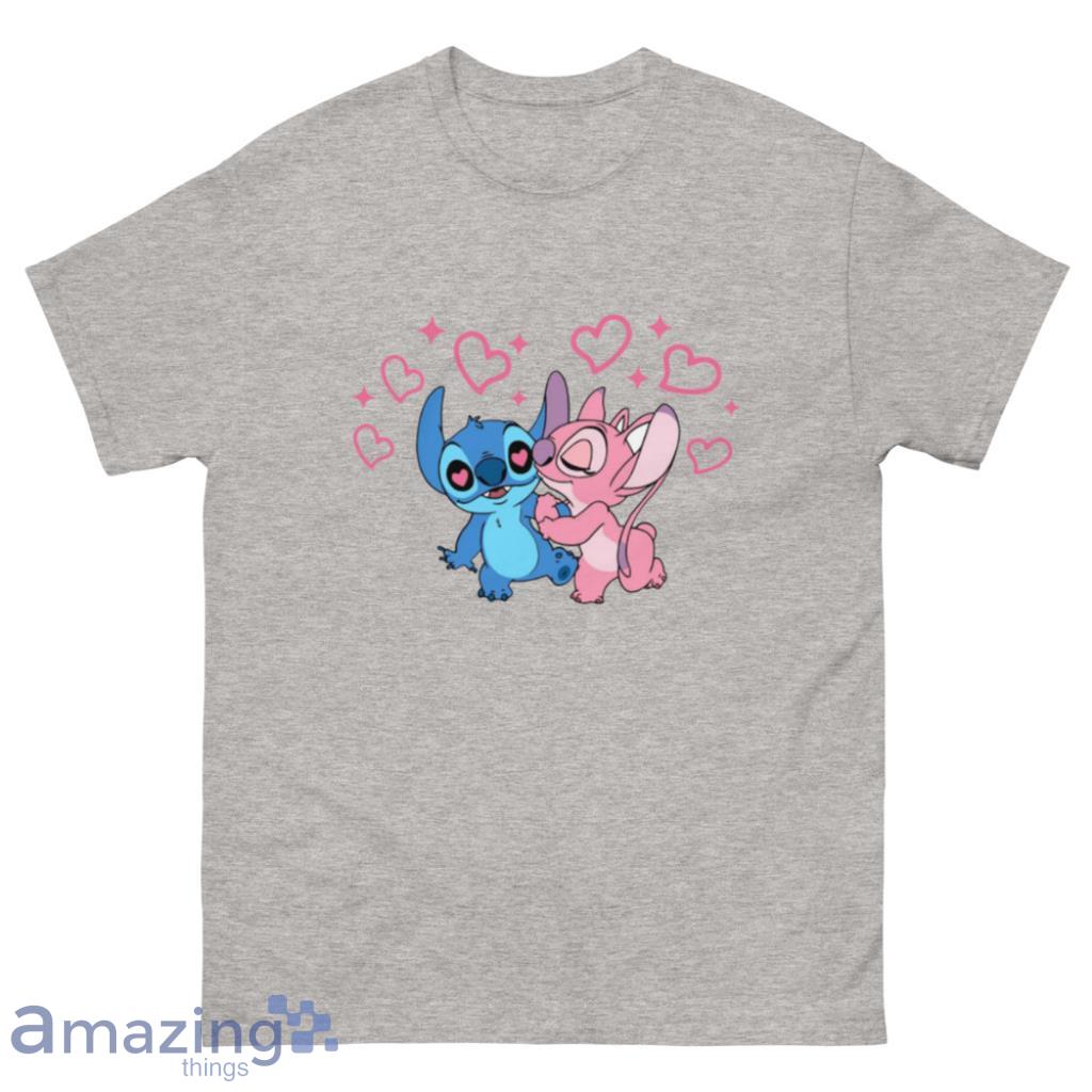 Stich And Angel Valentines Day Disney Couple Shirt - 500 Men’s Classic Tee Gildan