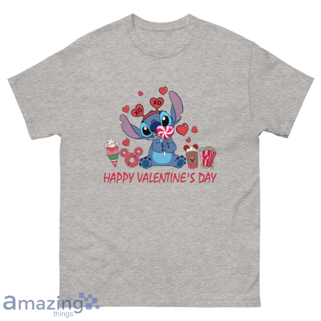 Stitch Happy Valentine Day's Coupe Shirt image Stitch Happy Valentine Day's Coupe Shirt - 500 Men’s Classic Tee Gildan