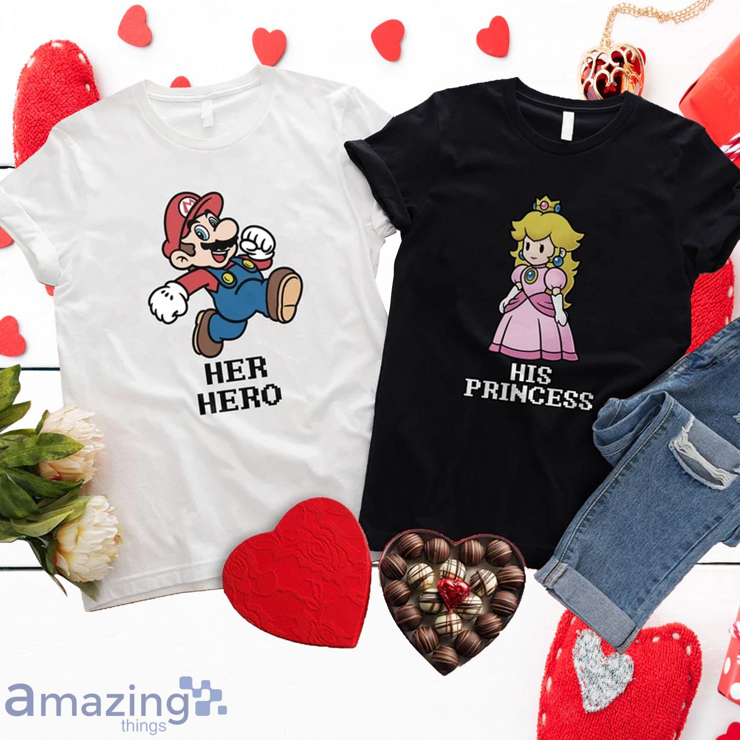 Super Mario Couple Valentine Matching Shirt - Super Mario Couple Valentine Matching Shirt