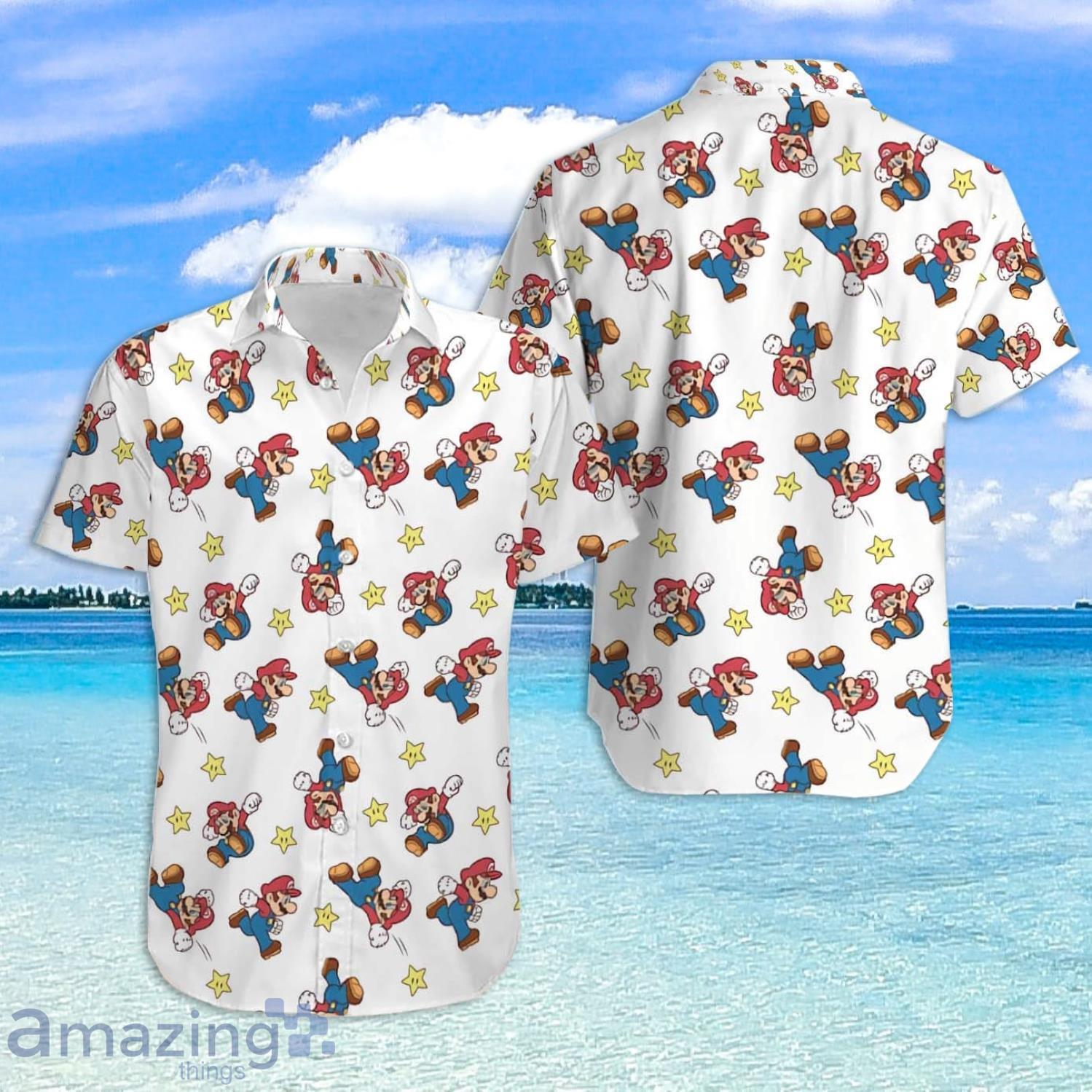 Super Mario Funny Pattern Hawaiian Shirt For Men And Women Product Photo 1