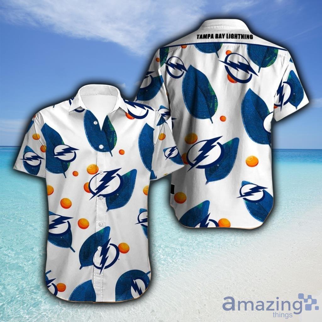 Tampa Bay Lightning Hawaiian Shirt Tropical Flowers For Fans - Tampa Bay Lightning Hawaiian Shirt Tropical Flowers For Fans
