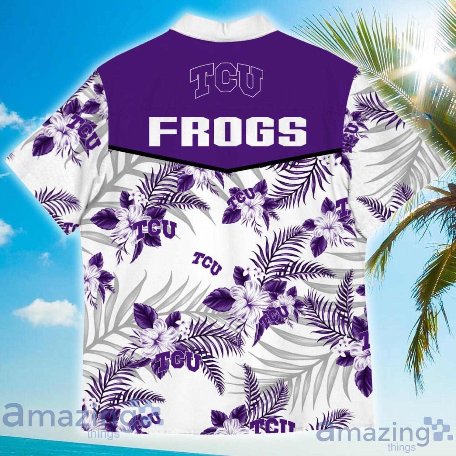 TCU Horned Frogs Sports American Tropical Flower Patterns Hawaiian Shirt image TCU Horned Frogs Sports American Tropical Flower Patterns Hawaiian Shirt Product Photo 3