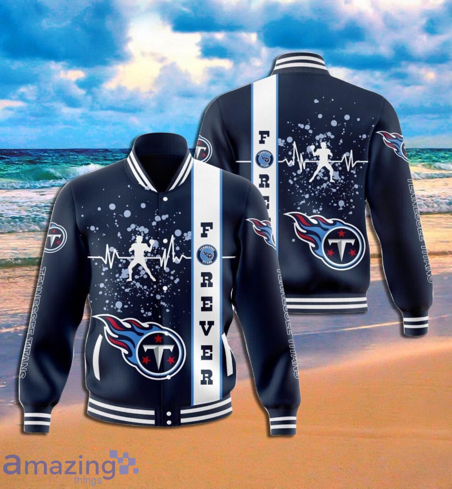 Tennessee Titans Player Art All Over Print Baseball Jacket Product Photo 1