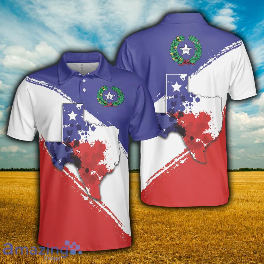 Texas Flag All Over Print Polo Shirt For Golf - Texas Flag All Over Print Polo Shirt For Golf