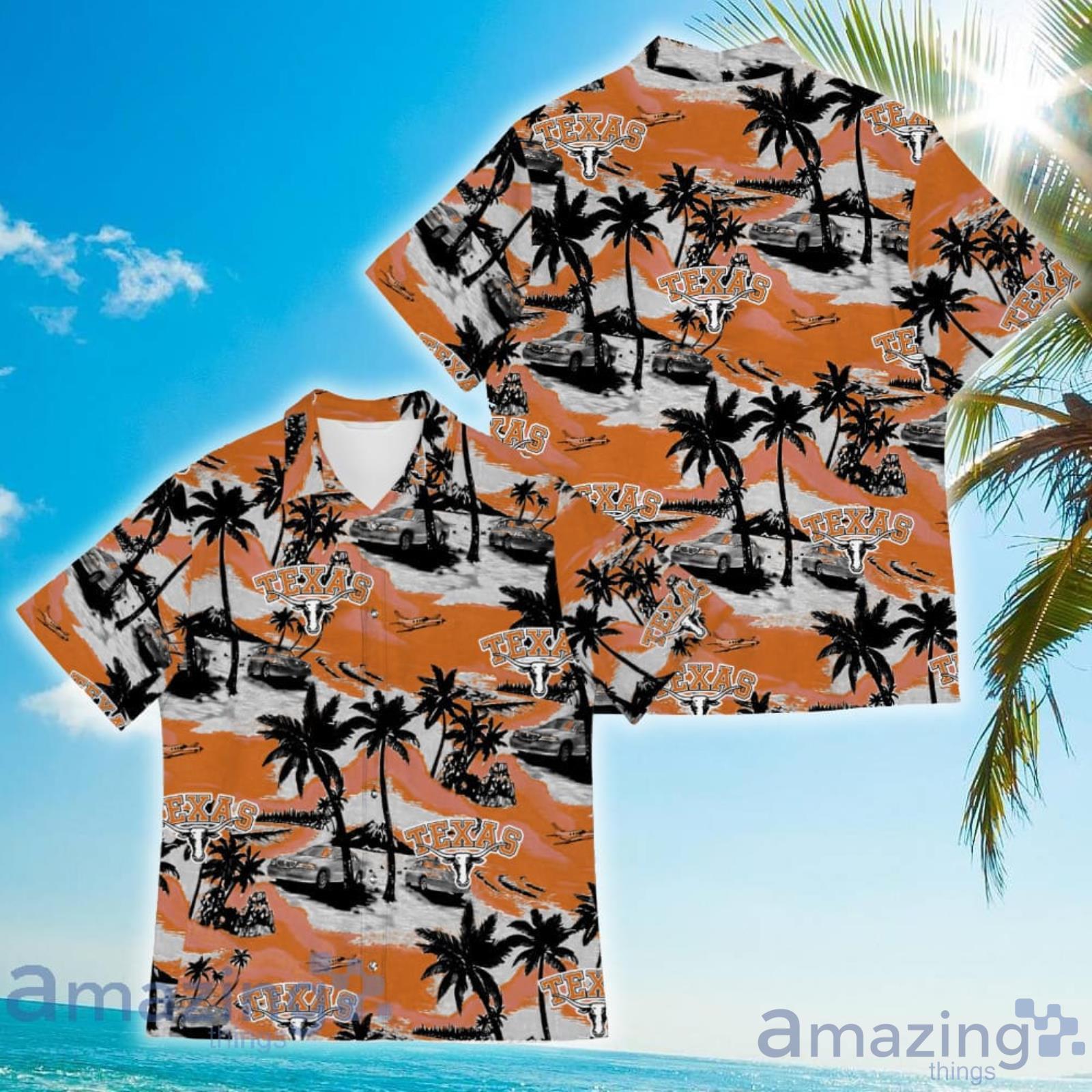 Texas Longhorns Sports American Tropical Coconut Vintage Patterns Hawaiian Shirt Product Photo 1