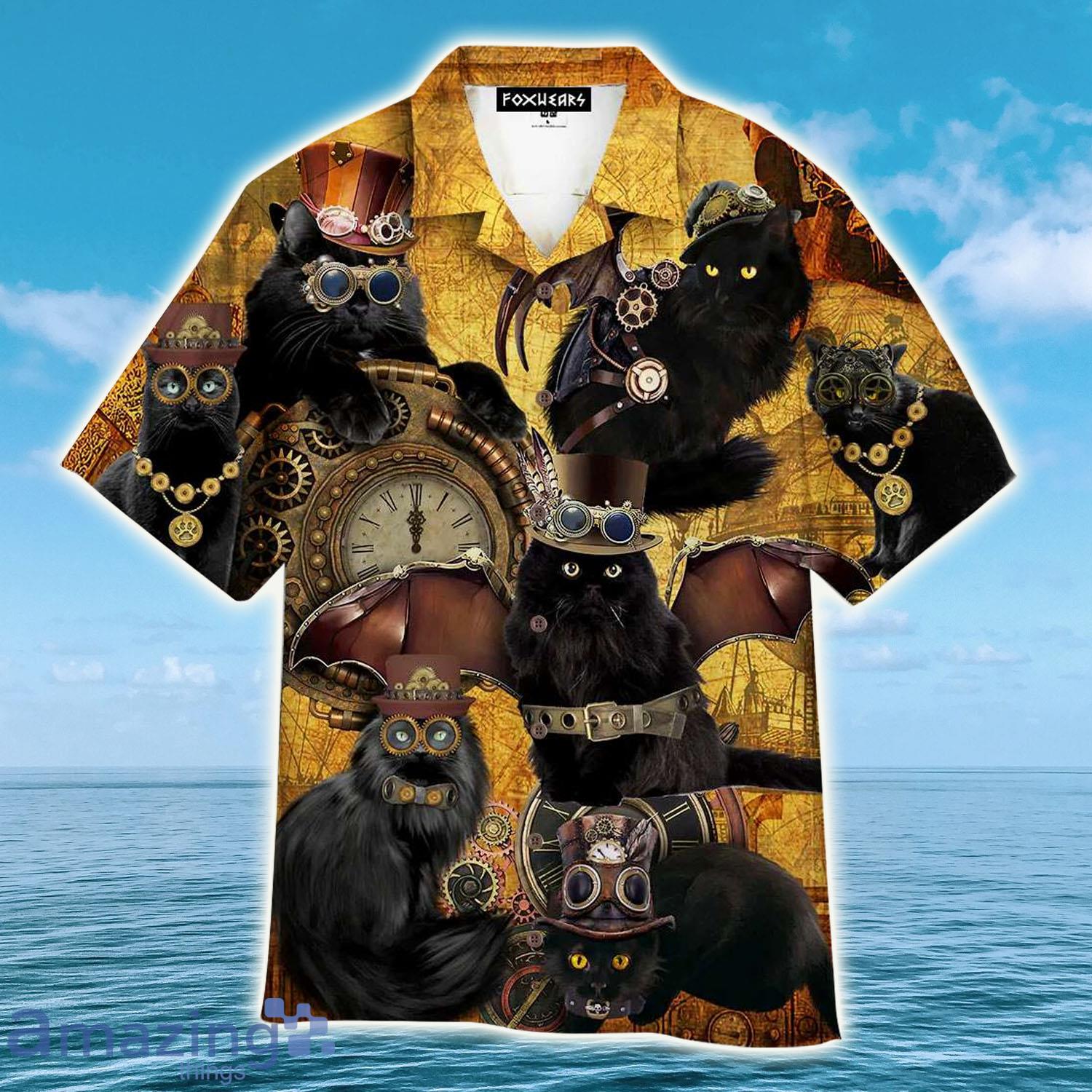 The Royal Steampunk Cat Hawaiian Shirt - The Royal Steampunk Cat Hawaiian Shirt