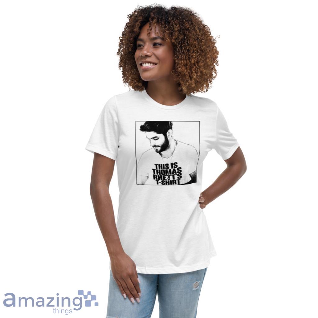 Thomas Rhett 10th Anniversary Thank You For The Memories Black T Shirt image Thomas Rhett 10th Anniversary Thank You For The Memories Black T Shirt - Womens Relaxed Short Sleeve Jersey Tee