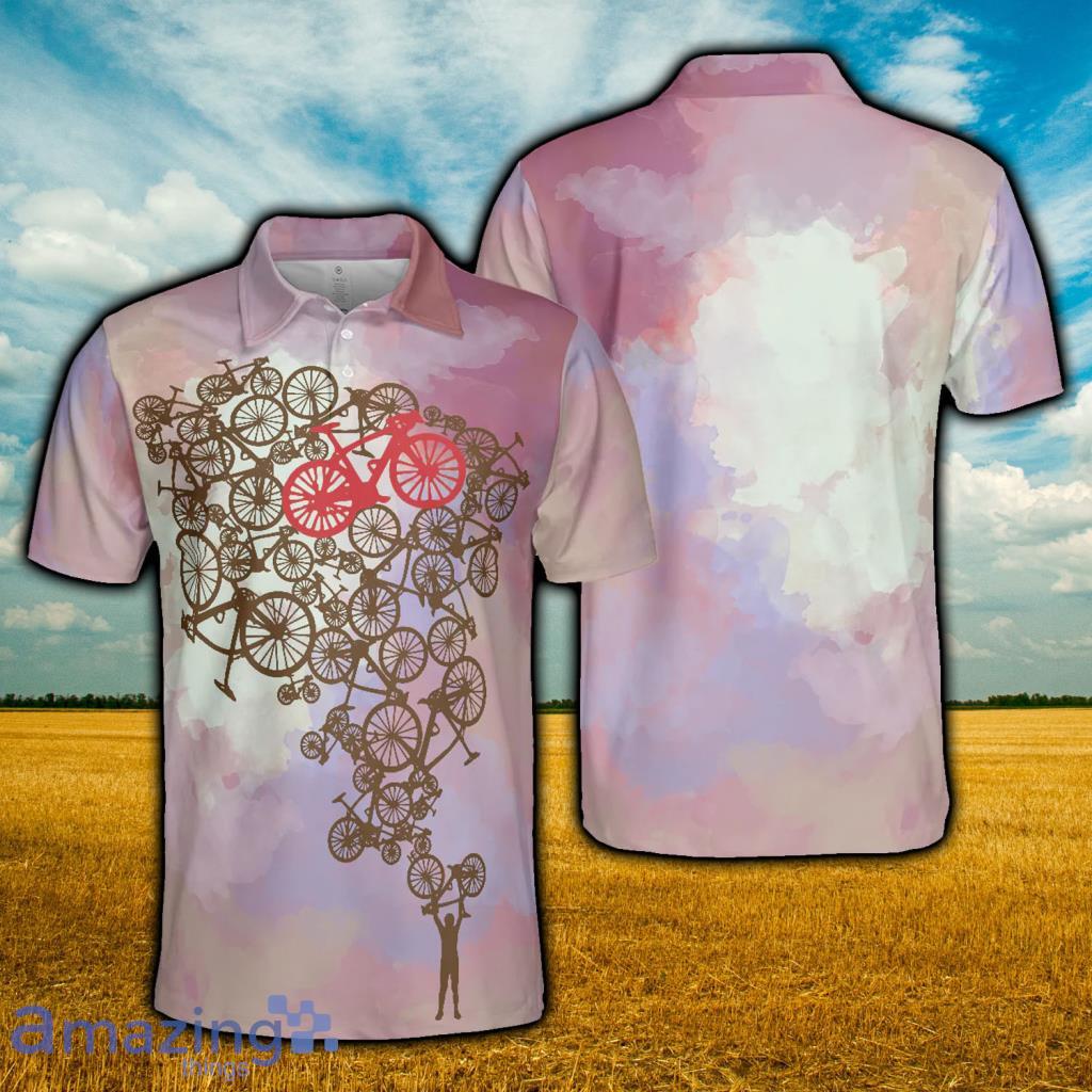 Tie Dye Pink Cycling Shirt For Bikers - Tie Dye Pink Cycling Shirt For Bikers