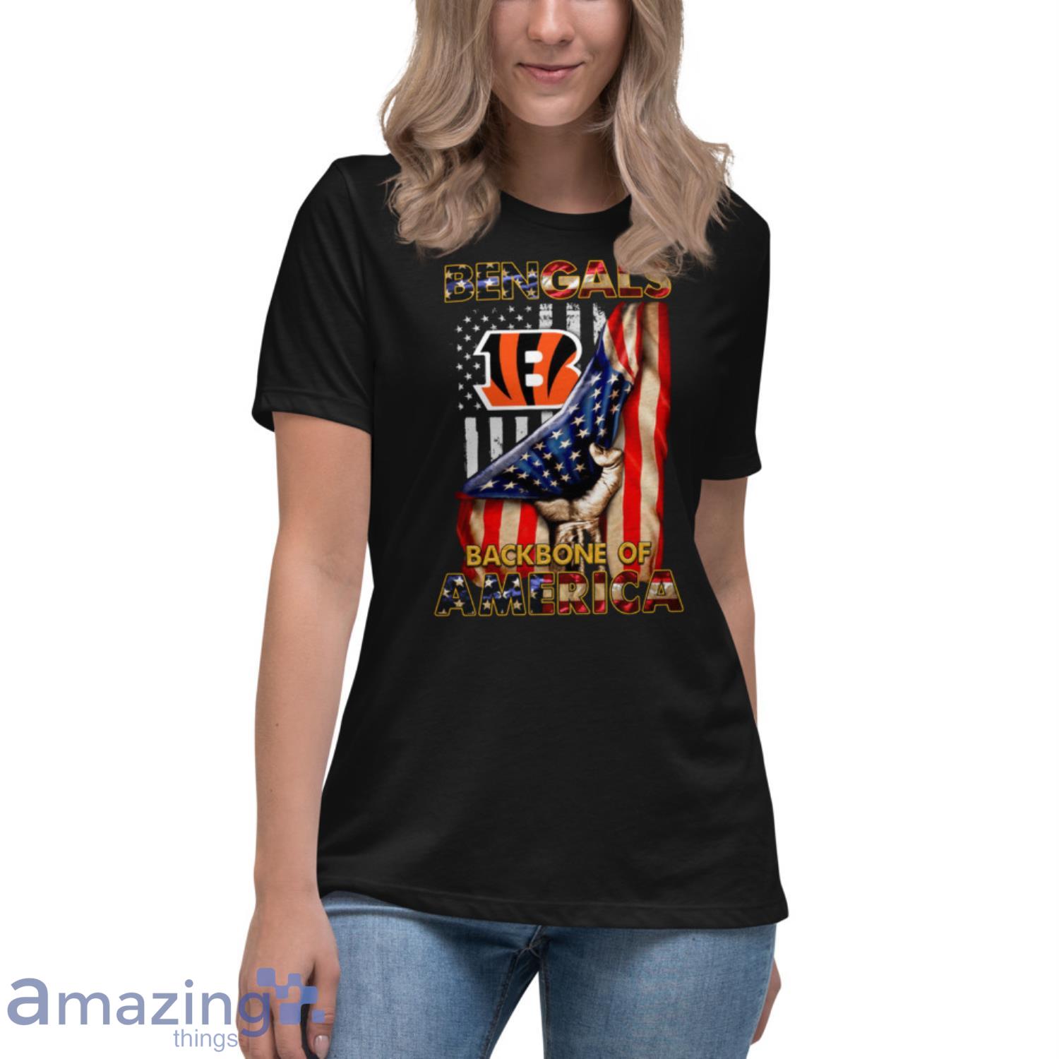 Cincinnati Bengals Backbone Of America NFL Football T-Shirt - TeeNavi