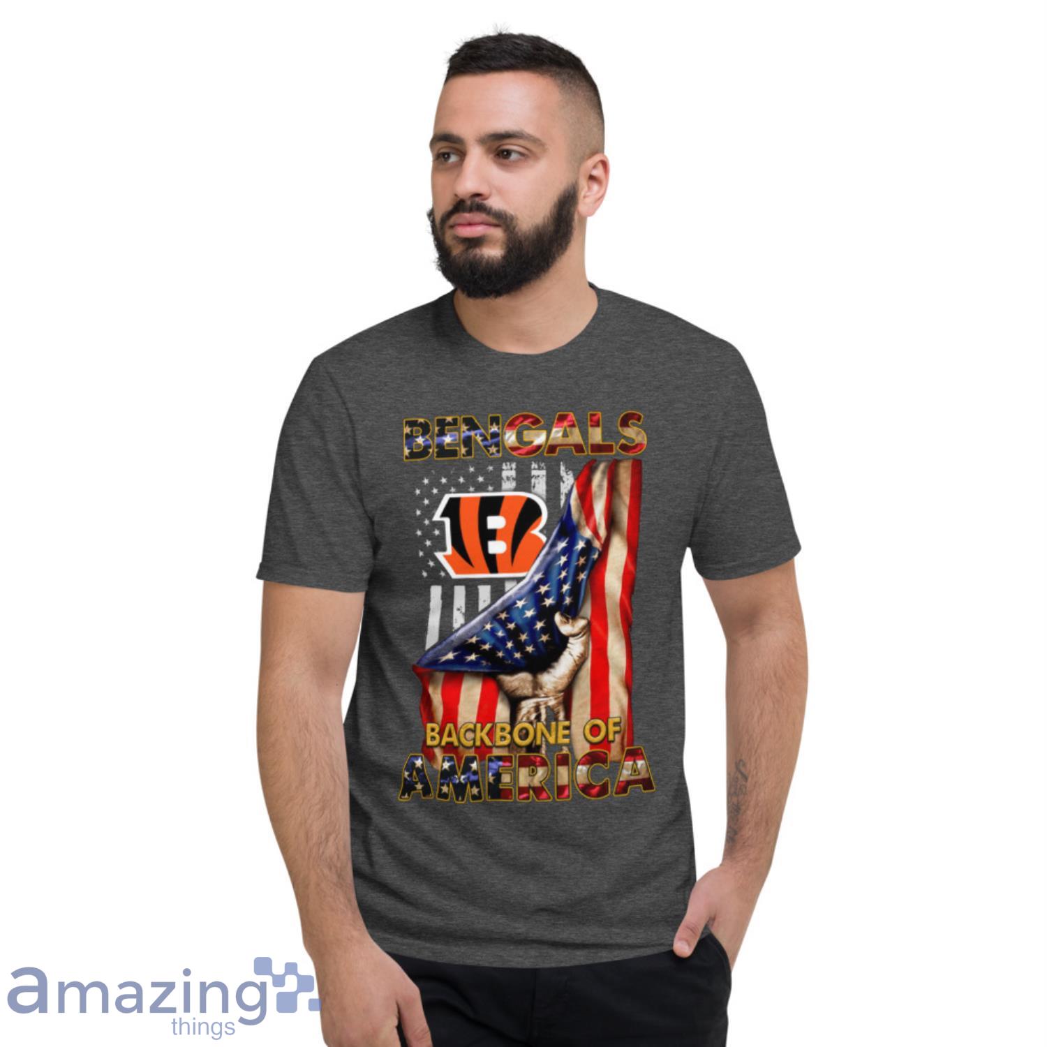 Cincinnati Bengals Backbone Of America NFL Football T-Shirt - TeeNavi