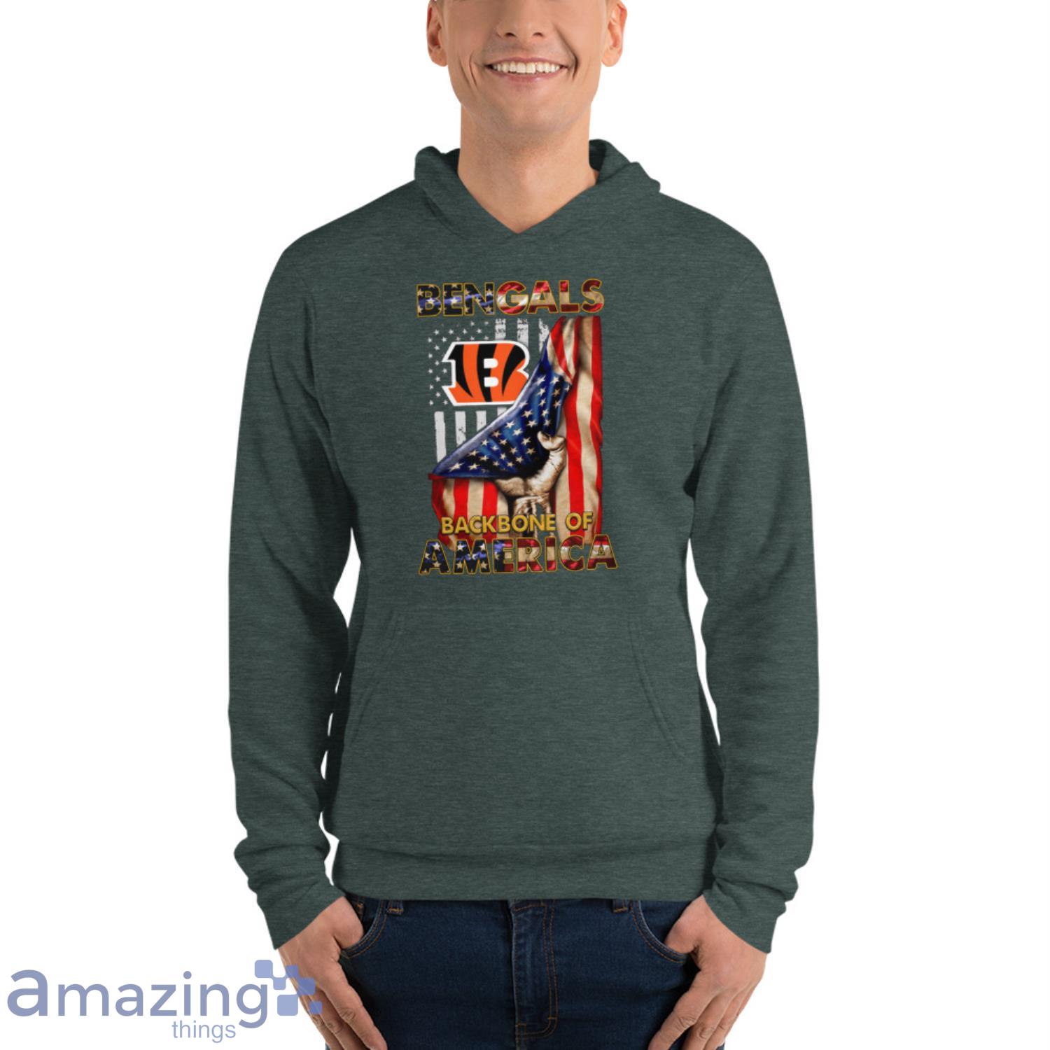 Cincinnati Bengals Backbone Of America NFL Football T-Shirt - TeeNavi