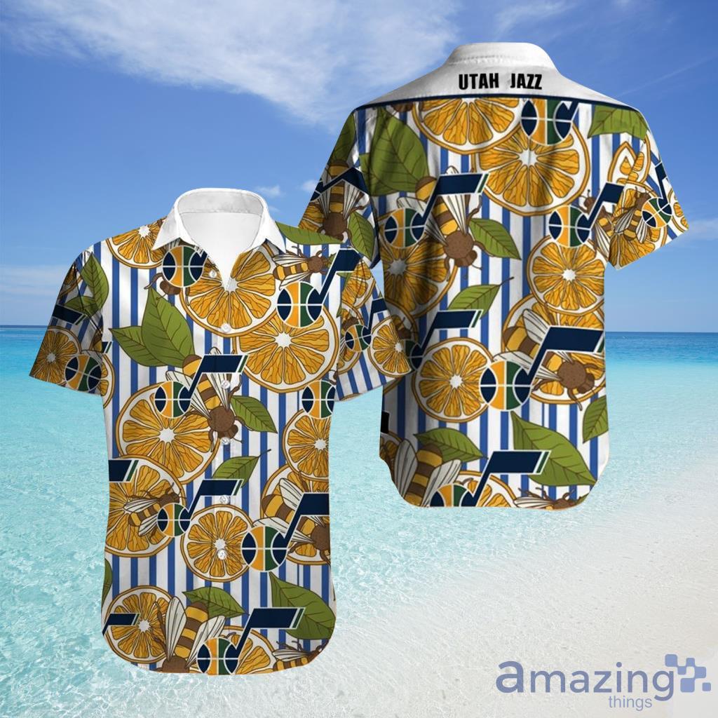 Utah Jazz Hawaiian Shirt Flower For Fans - Utah Jazz Hawaiian Shirt Flower For Fans