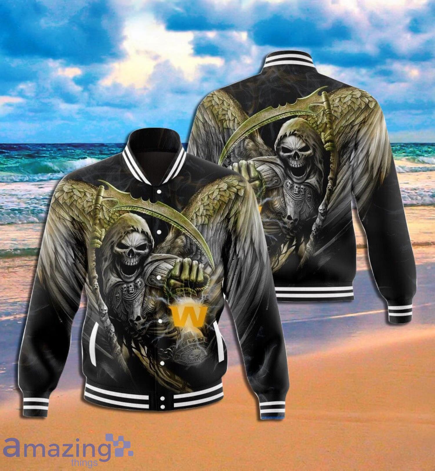 Washington Commanders Death Full Print Baseball Jacket Product Photo 1