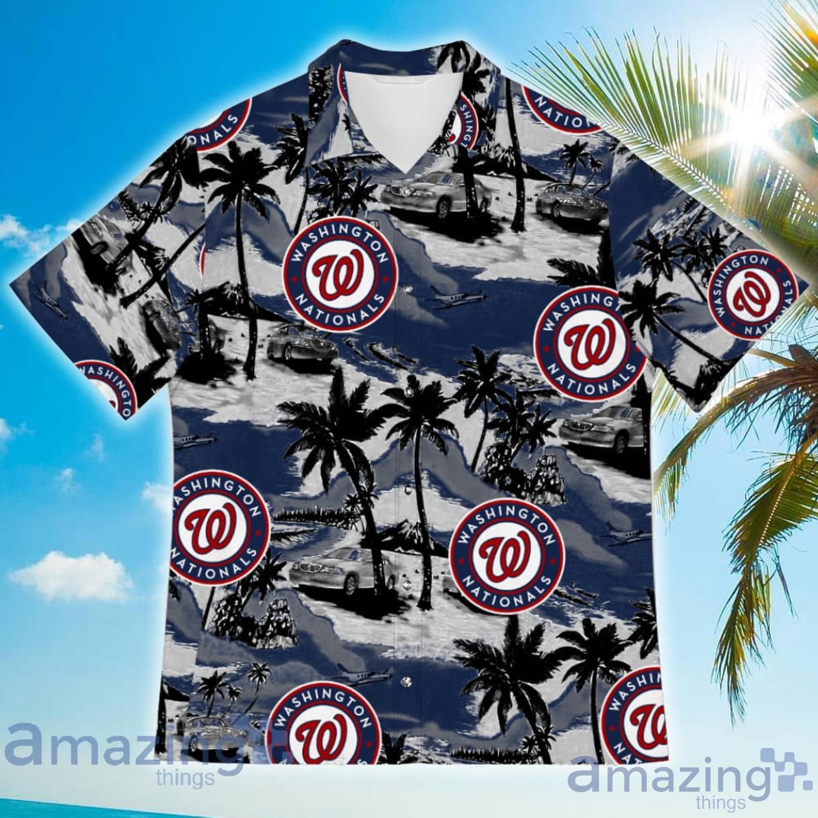Washington Nationals Sports American Tropical Coconut Vintage Patterns  Hawaiian Shirt