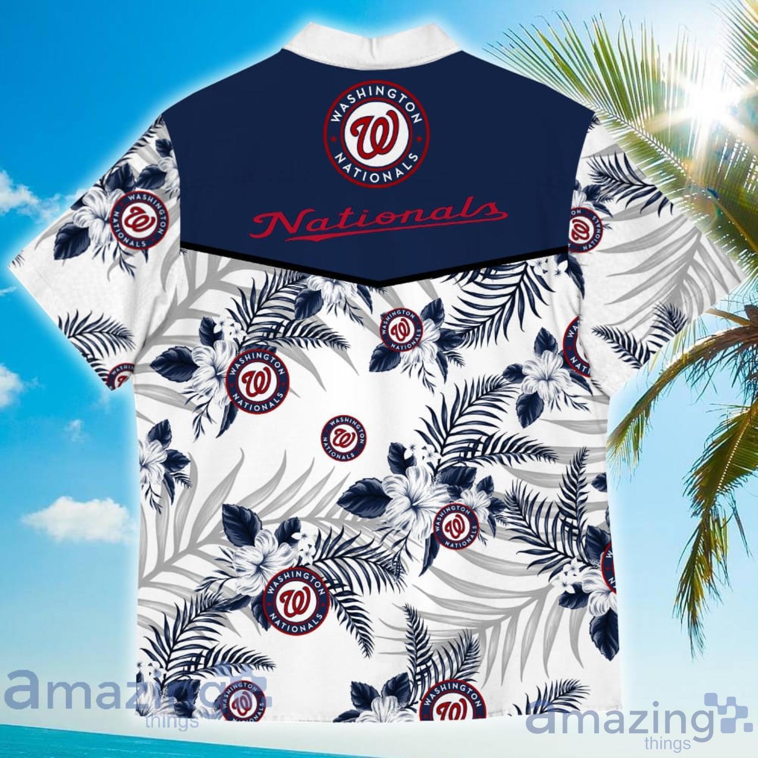 NEW FASHION 2023 Washington Nationals Hawaiian Shirt flower summer gift for  fans
