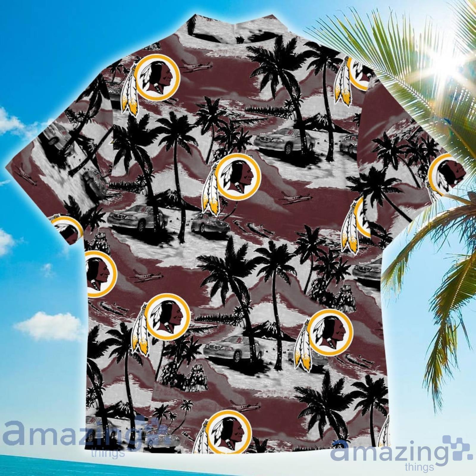 Washington Redskins Sports American Tropical Coconut Vintage Patterns Hawaiian Shirt image Washington Redskins Sports American Tropical Coconut Vintage Patterns Hawaiian Shirt Product Photo 3