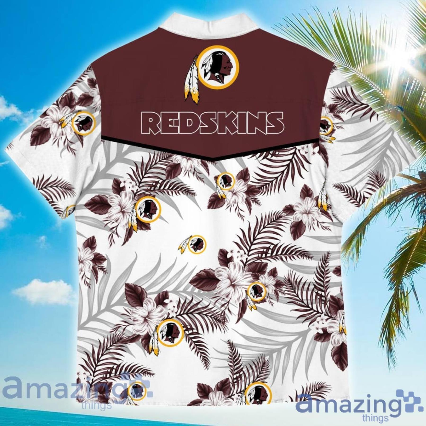 Washington Redskins NFL Graphic Tropical Pattern And US Flag