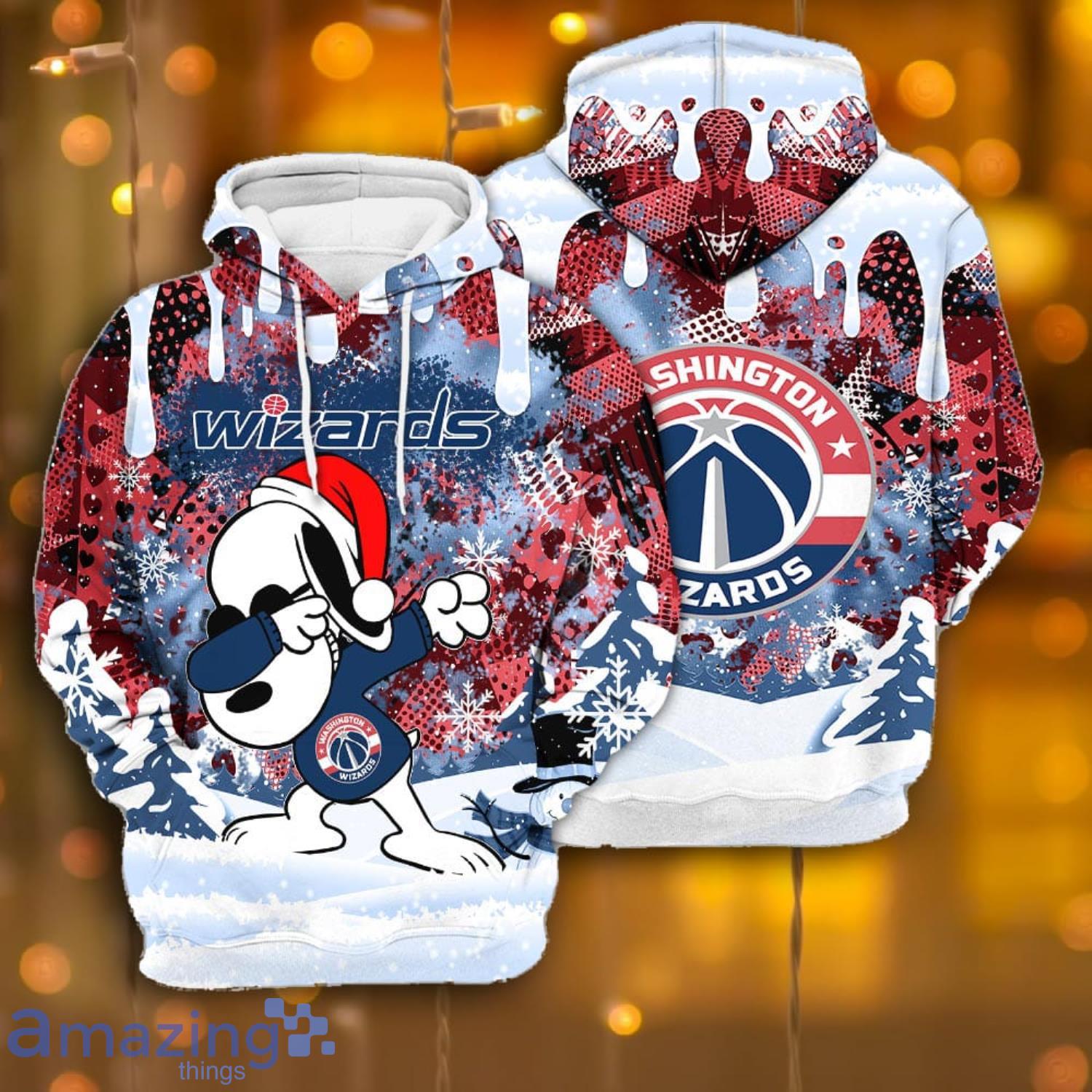 Washington Wizards Snoopy Dabbing The Peanuts Sports Football American Christmas All Over Print 3D Hoodie Product Photo 1
