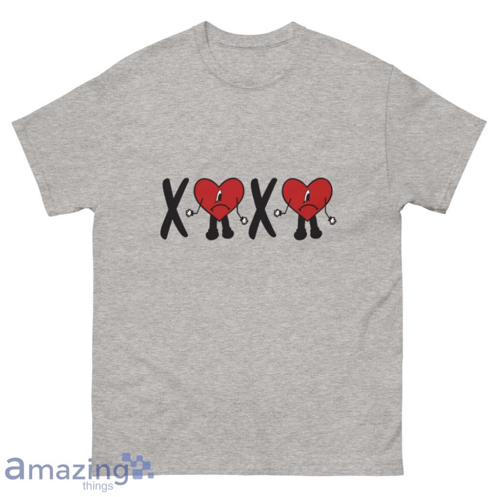 Xoxo Bad Bunny Heart Valentines Shirt - 500 Men’s Classic Tee Gildan