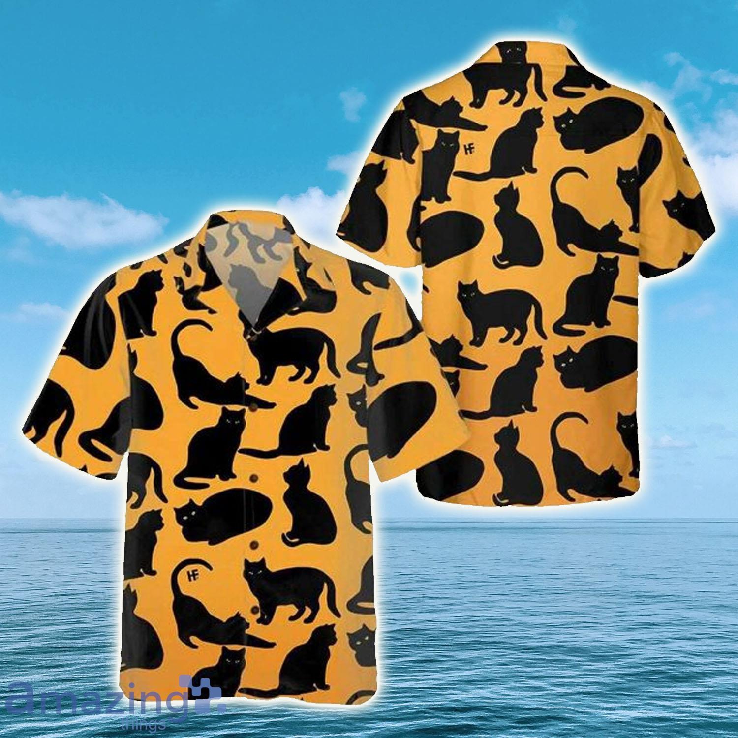 Yoga Cat Summer Vibe Cat Hawaiian Shirt - Yoga Cat Summer Vibe Cat Hawaiian Shirt