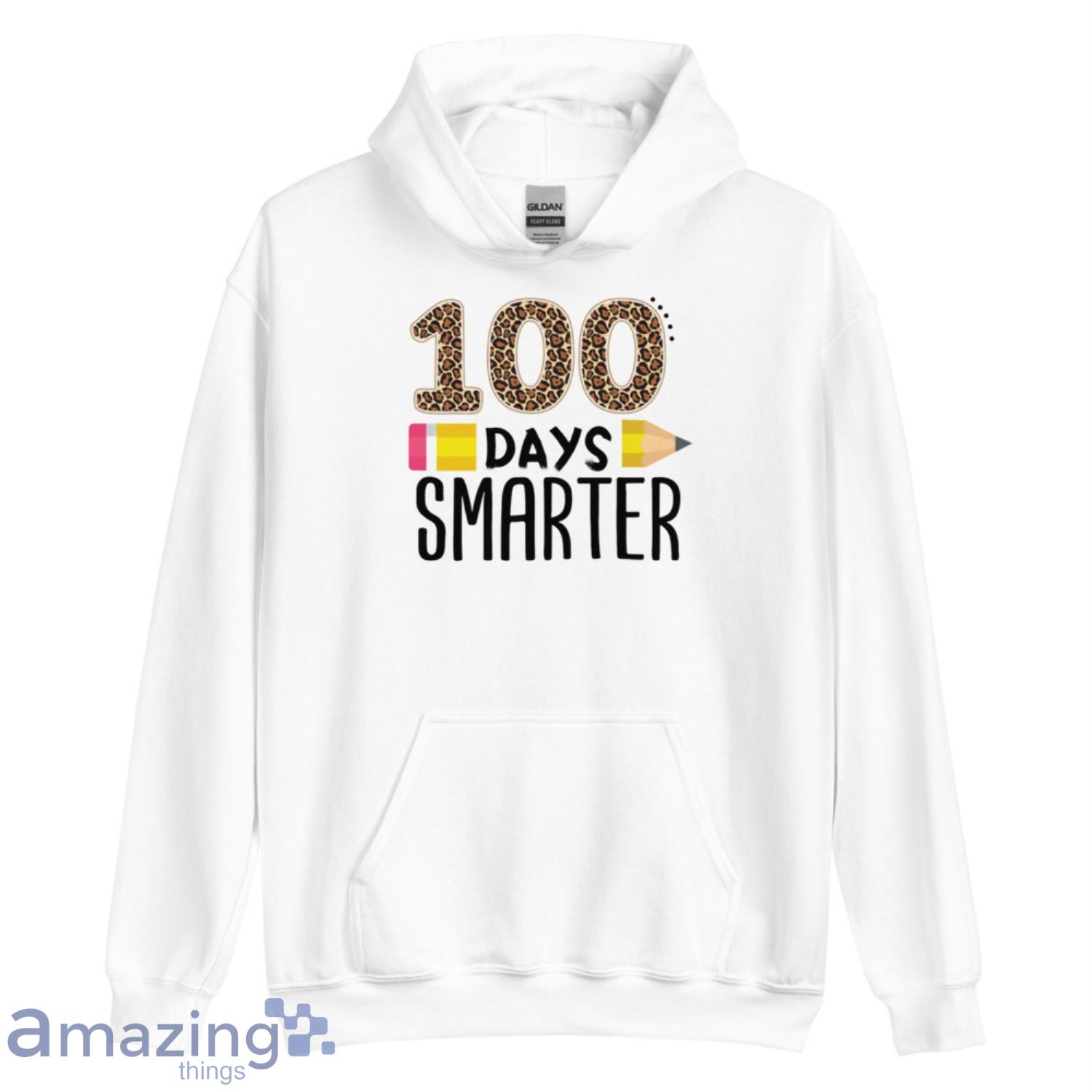 100 Days Smarter Pencil Teacher Students Leopard T Shirt image 100 Days Smarter Pencil Teacher Students Leopard T-Shirt Product Photo 4