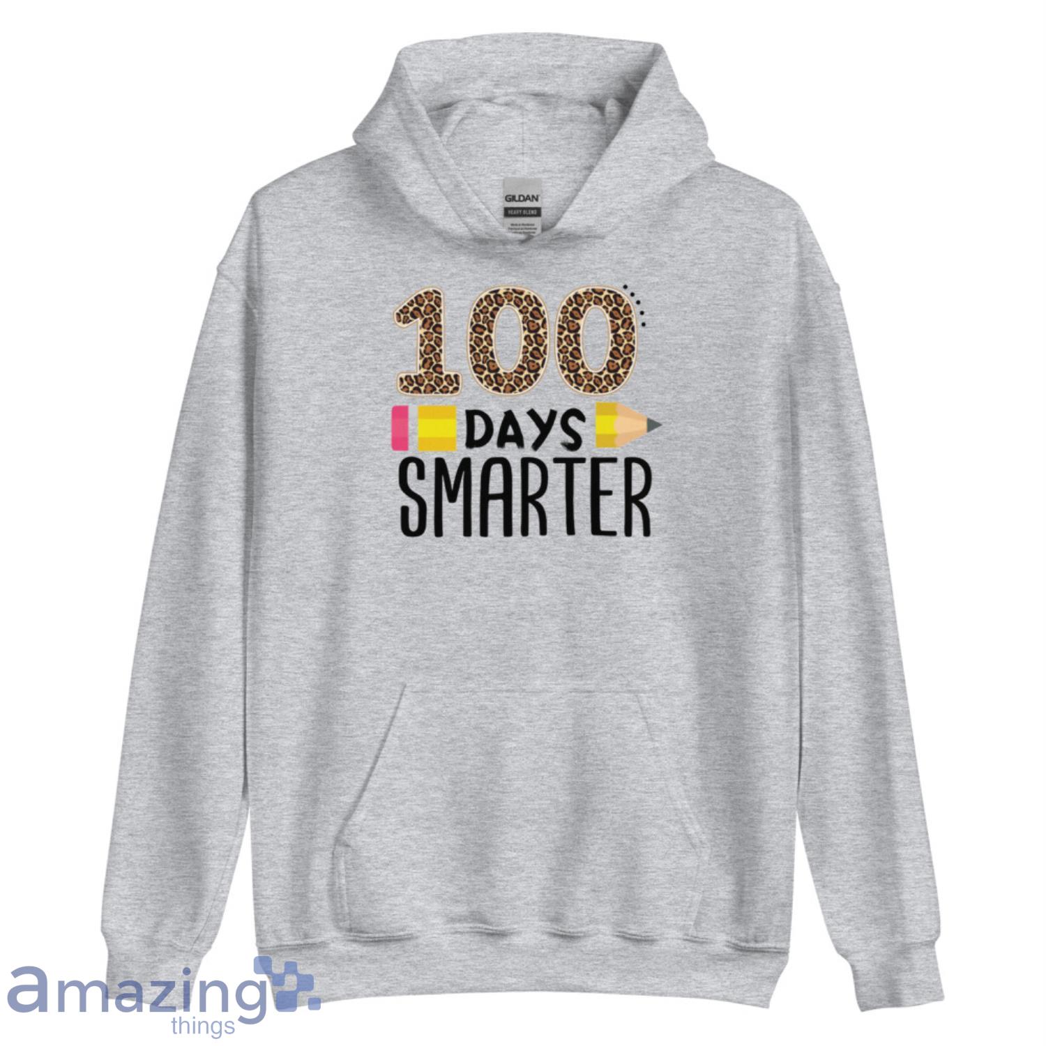 100 Days Smarter Pencil Teacher Students Leopard T Shirt image 100 Days Smarter Pencil Teacher Students Leopard T-Shirt Product Photo 5