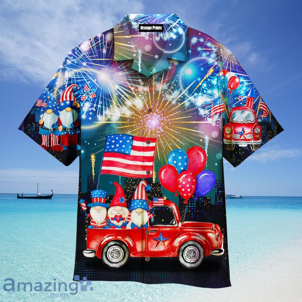 4th Of July Independence Day Cheerful Gnomes Aloha Hawaiian Shirt For Men And Women - 4th Of July Independence Day Cheerful Gnomes Aloha Hawaiian Shirt For Men And Women