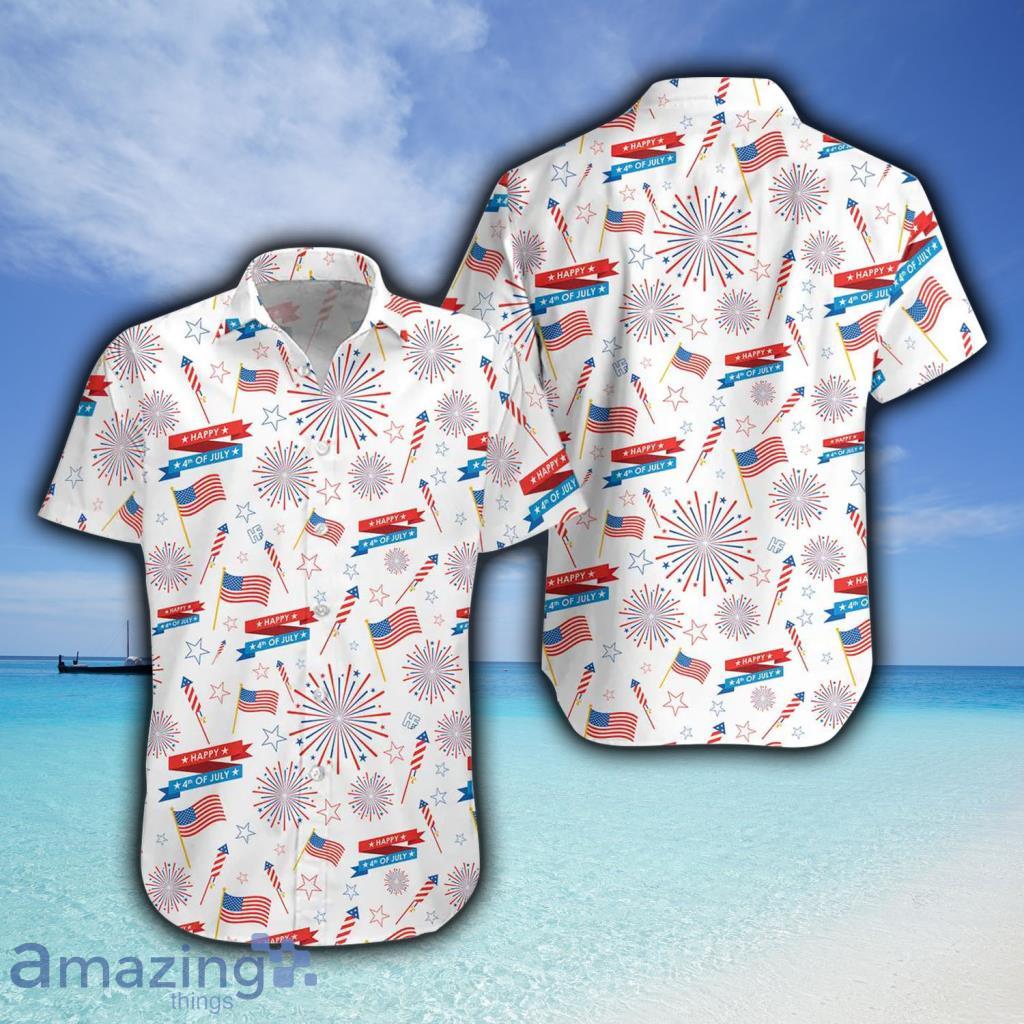 4th Of July US Pattern Hawaiian Shirt - 4th Of July US Pattern Hawaiian Shirt